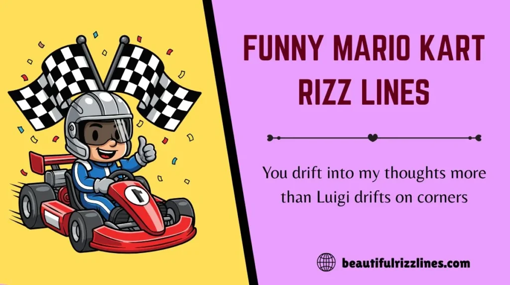 Funny Mario Kart Rizz Lines