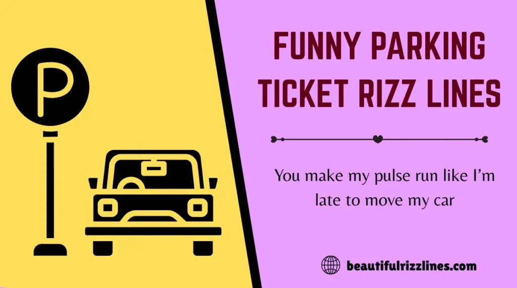 Funny Parking Ticket Rizz Lines