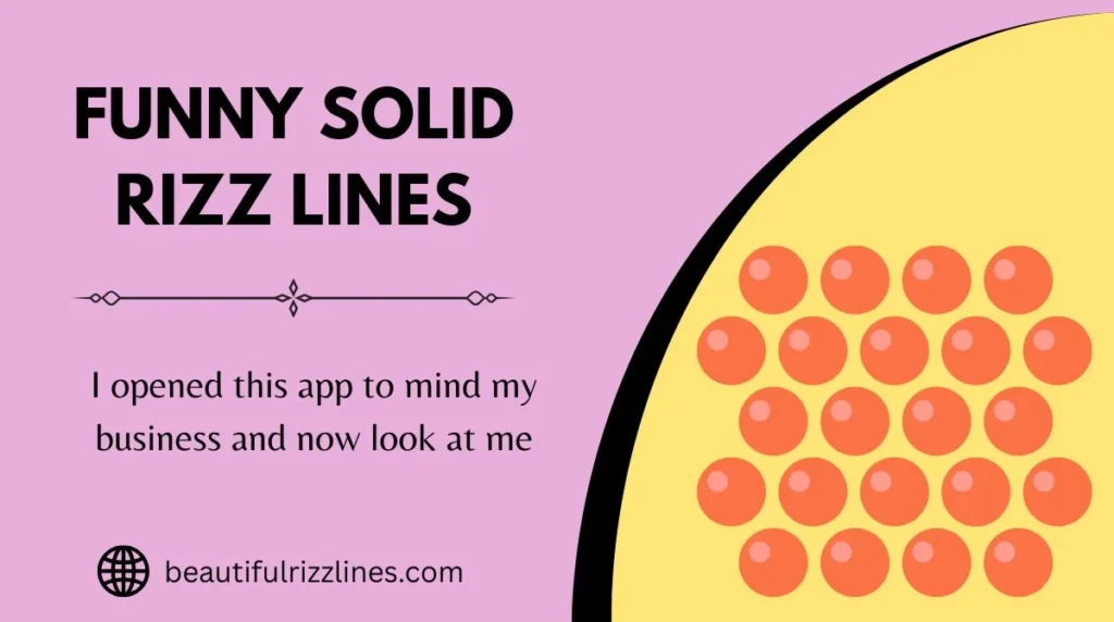 Funny Solid Rizz Lines