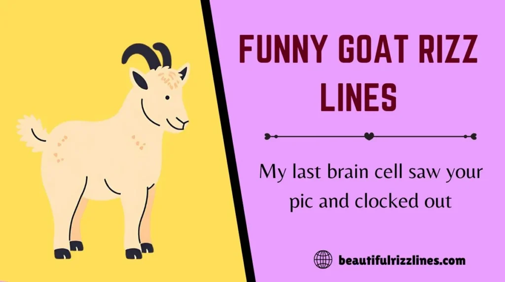 Funny Goat Rizz Lines