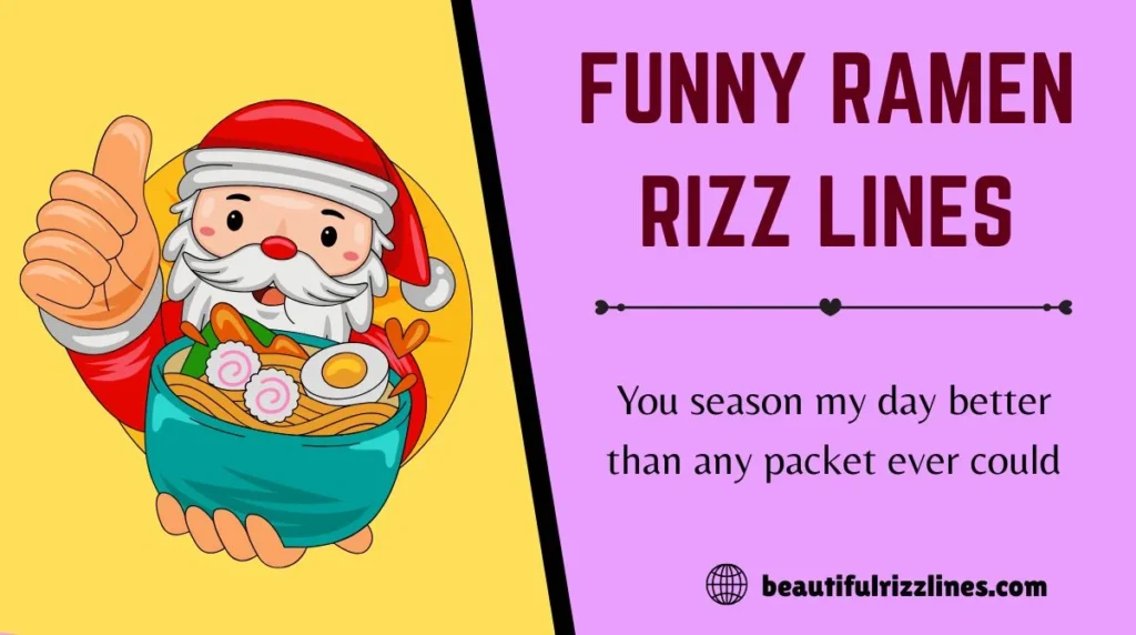 Funny Ramen Rizz Lines