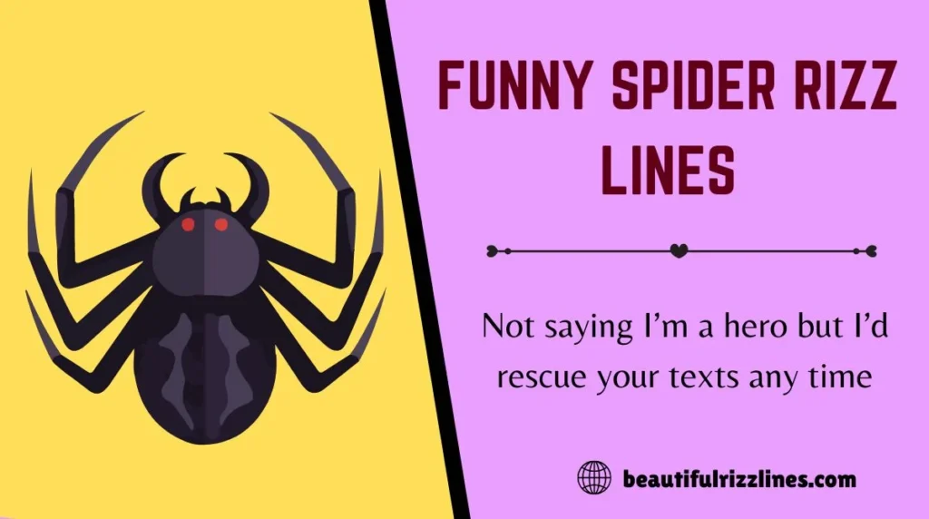 Funny Spider Rizz Lines