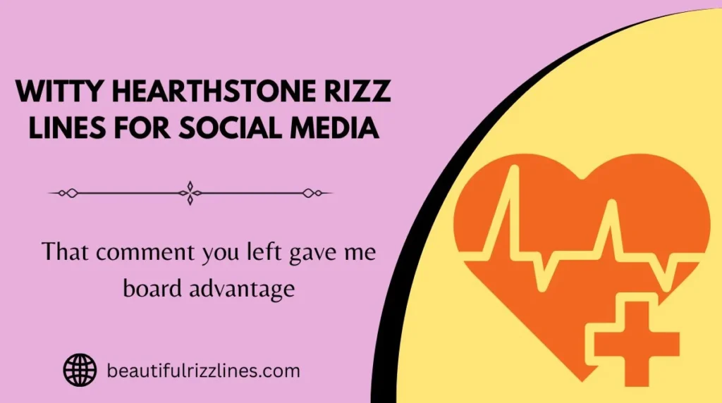 Witty Hearthstone Rizz Lines for Social Media