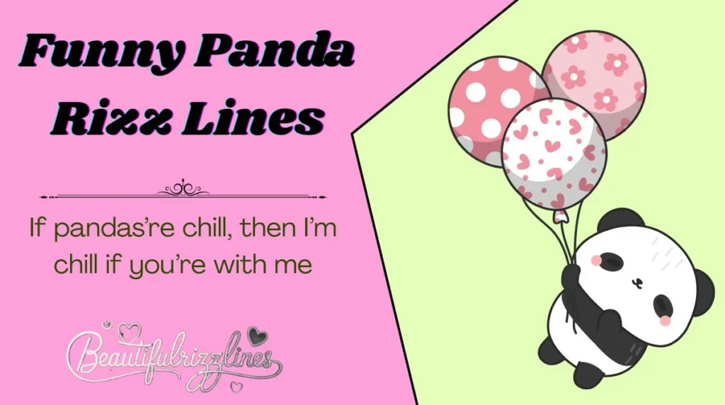 Funny Panda Rizz Lines