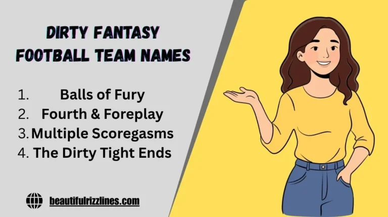 Dirty Fantasy Football Team Names