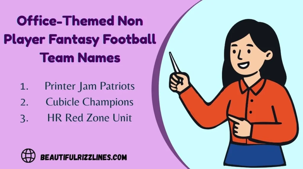 Office-Themed Non Player Fantasy Football Team Names