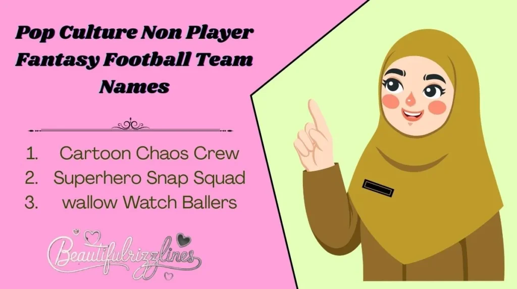 Pop Culture Non Player Fantasy Football Team Names