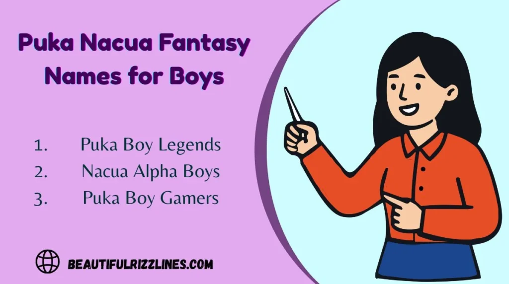 Puka Nacua Fantasy Names for Boys