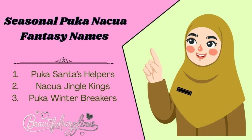 Seasonal Puka Nacua Fantasy Names